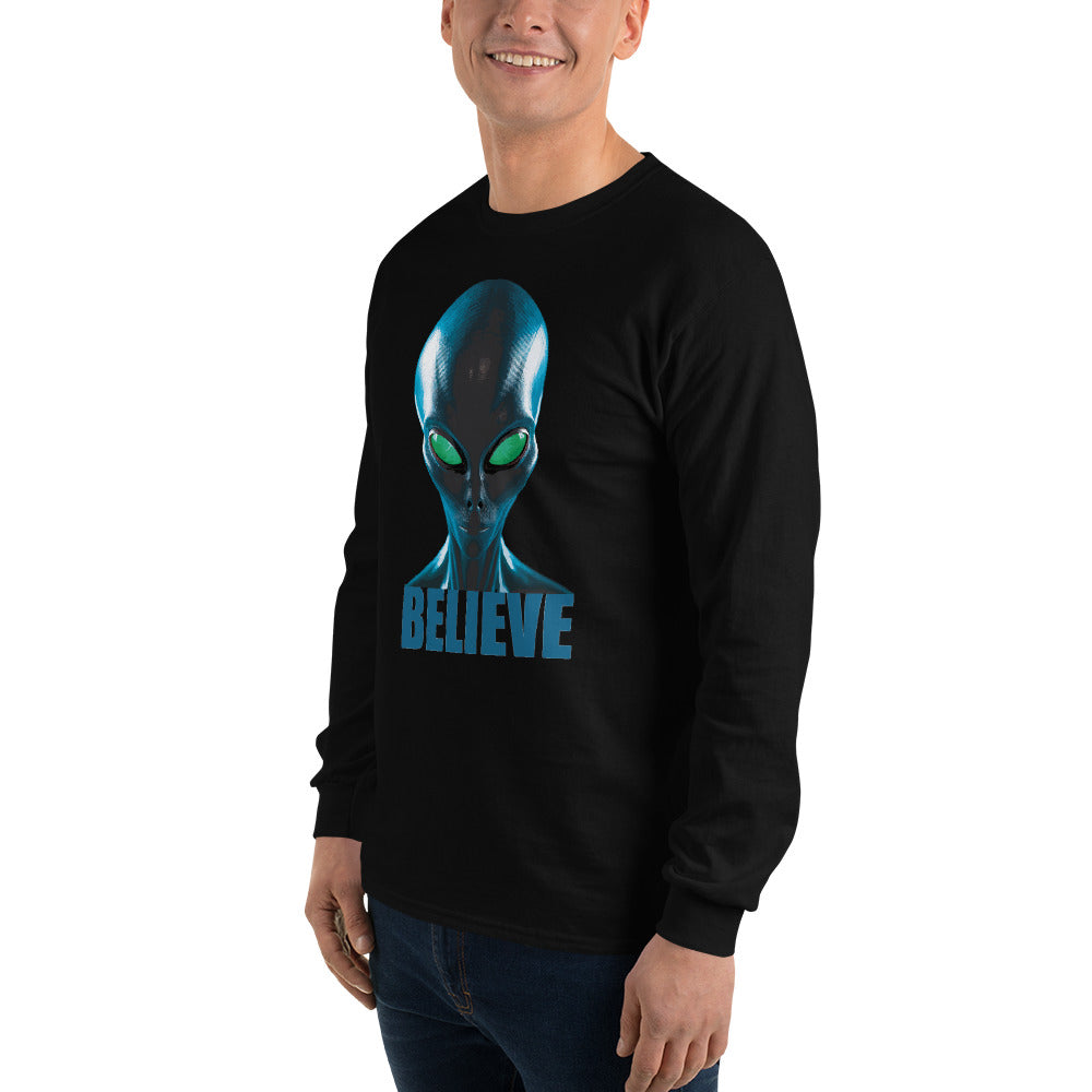 Believe in aliens Men’s Long Sleeve Shirt