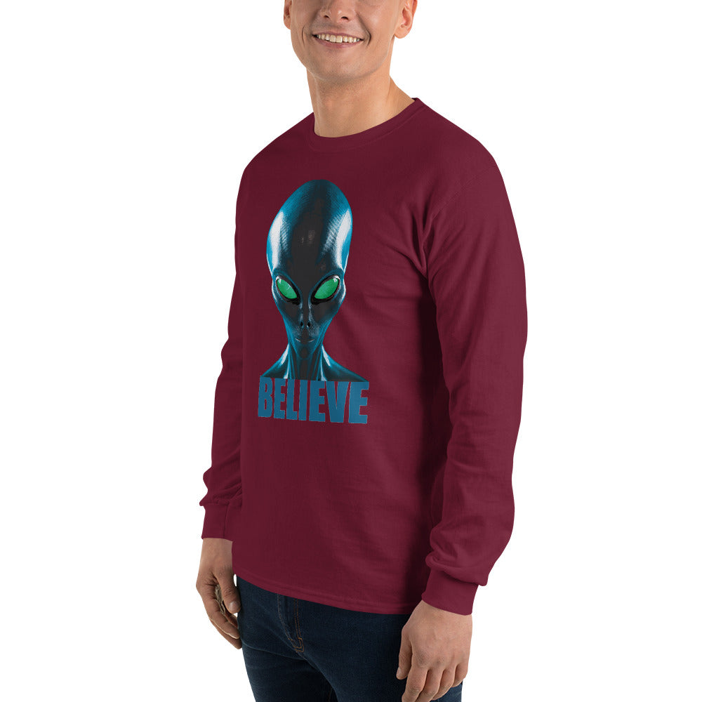 Believe in aliens Men’s Long Sleeve Shirt