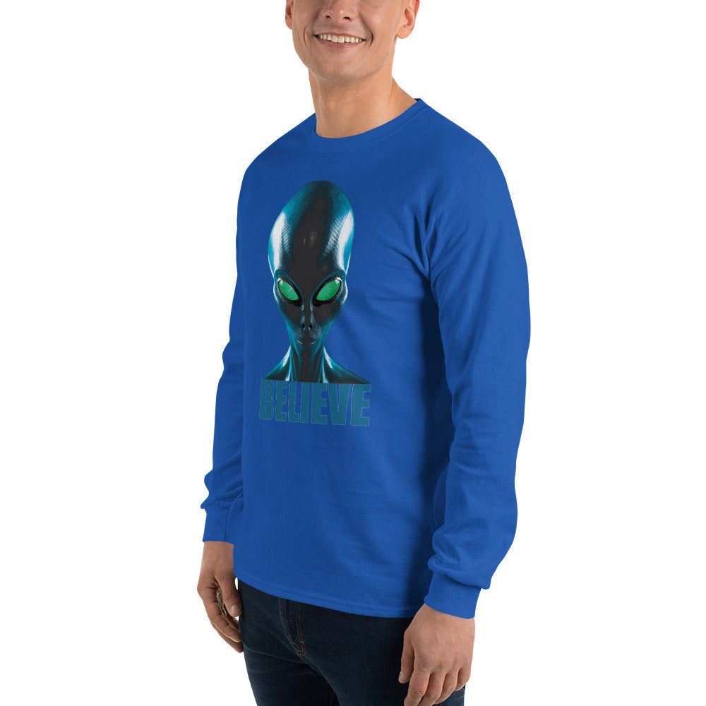 Believe in aliens Men’s Long Sleeve Shirt