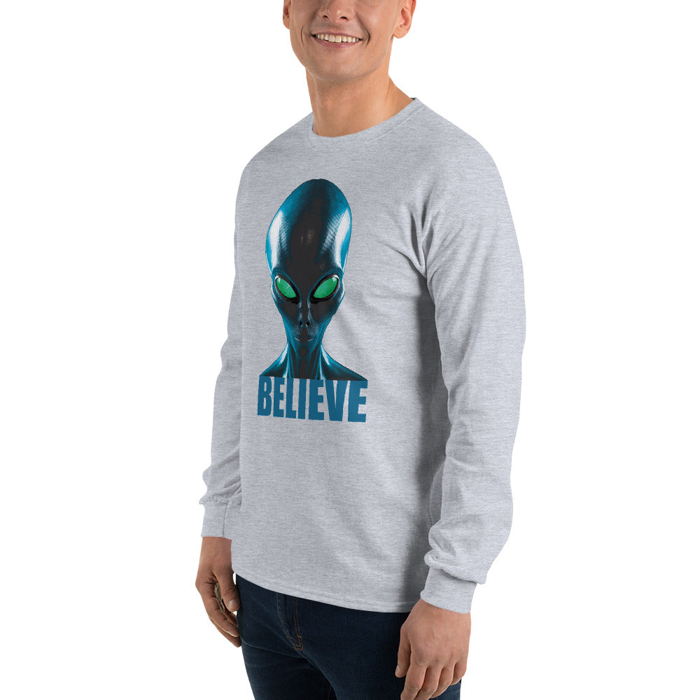 Believe in aliens Men’s Long Sleeve Shirt