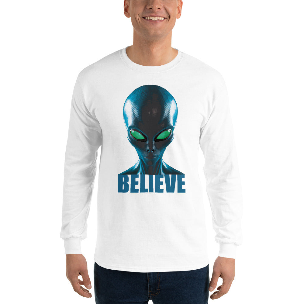 Believe in aliens Men’s Long Sleeve Shirt