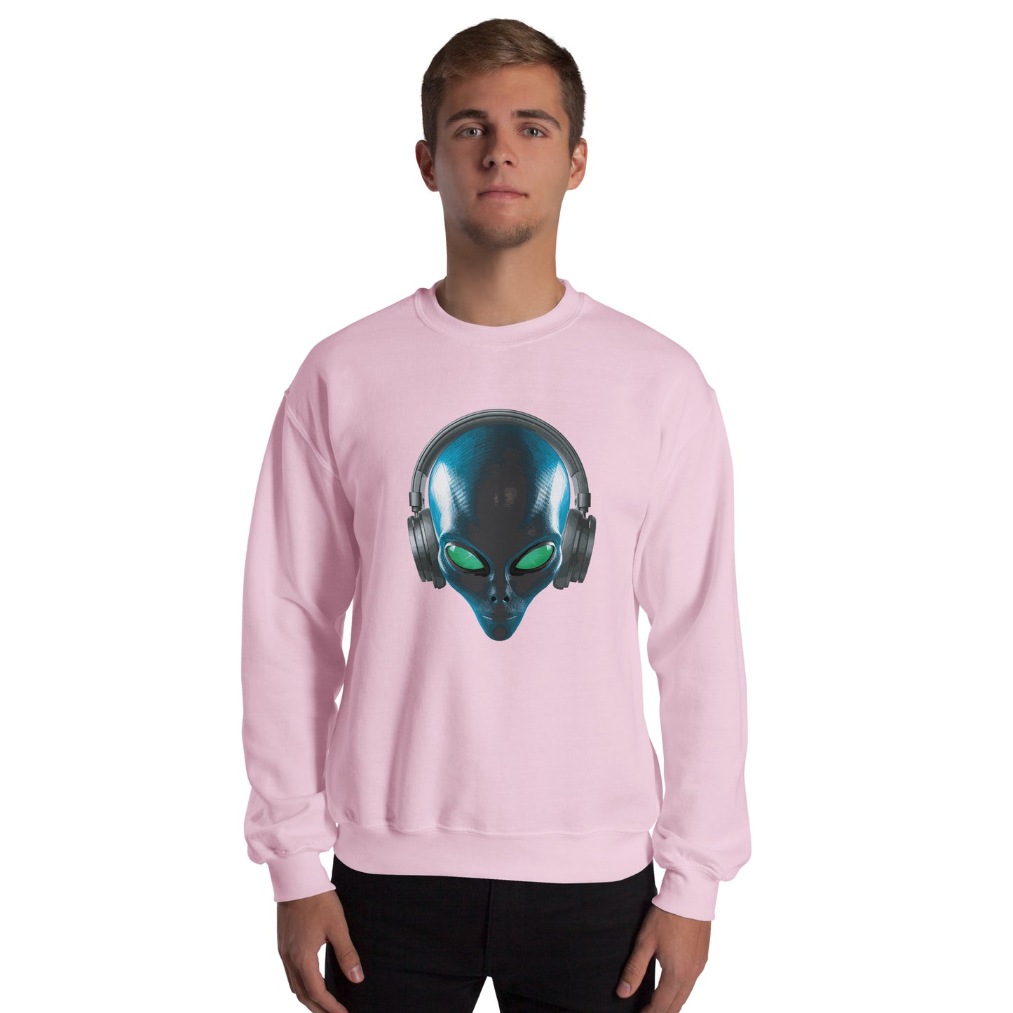 Alien with headphones Men’s Sweatshirt