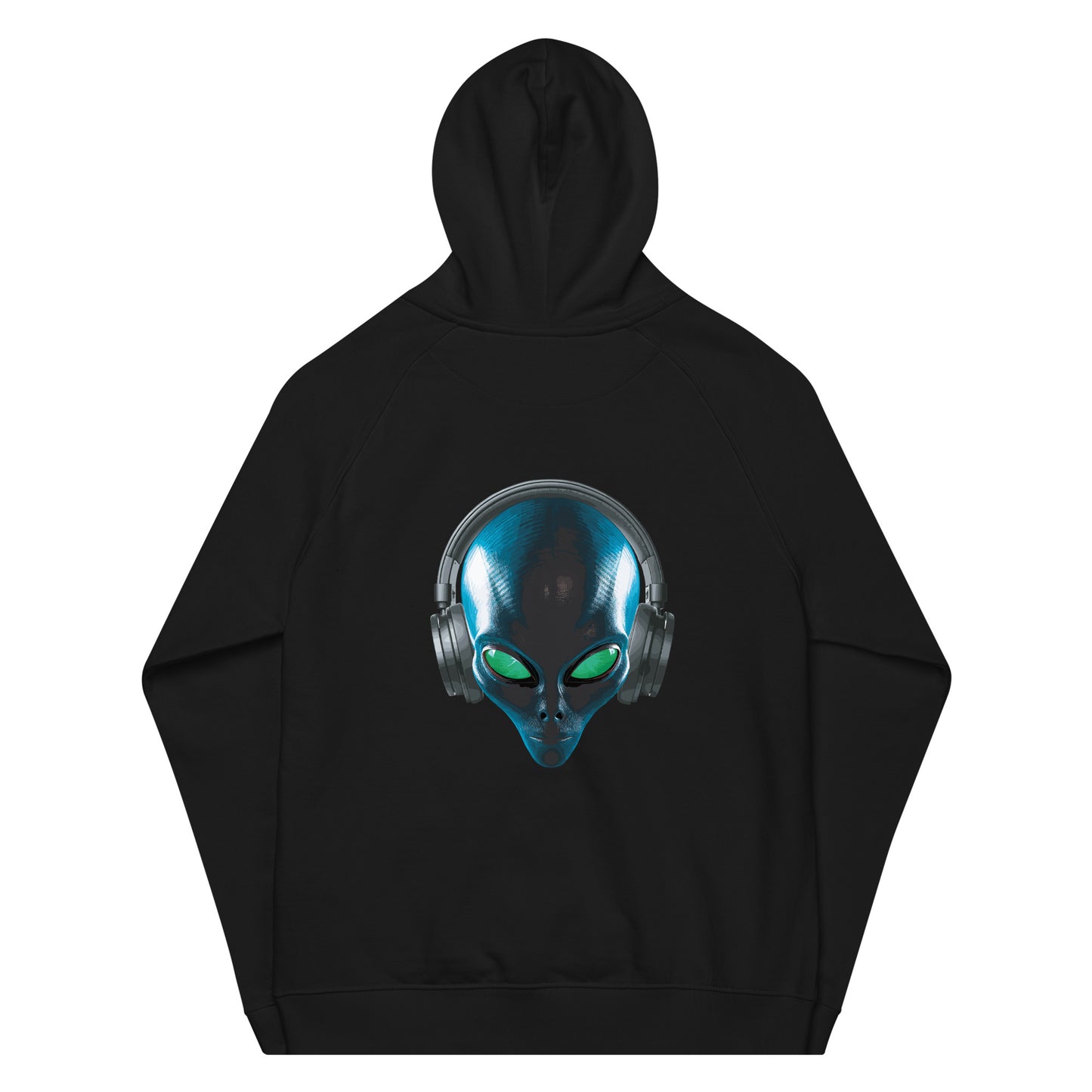 Alien with headphones Men’s eco  hoodie