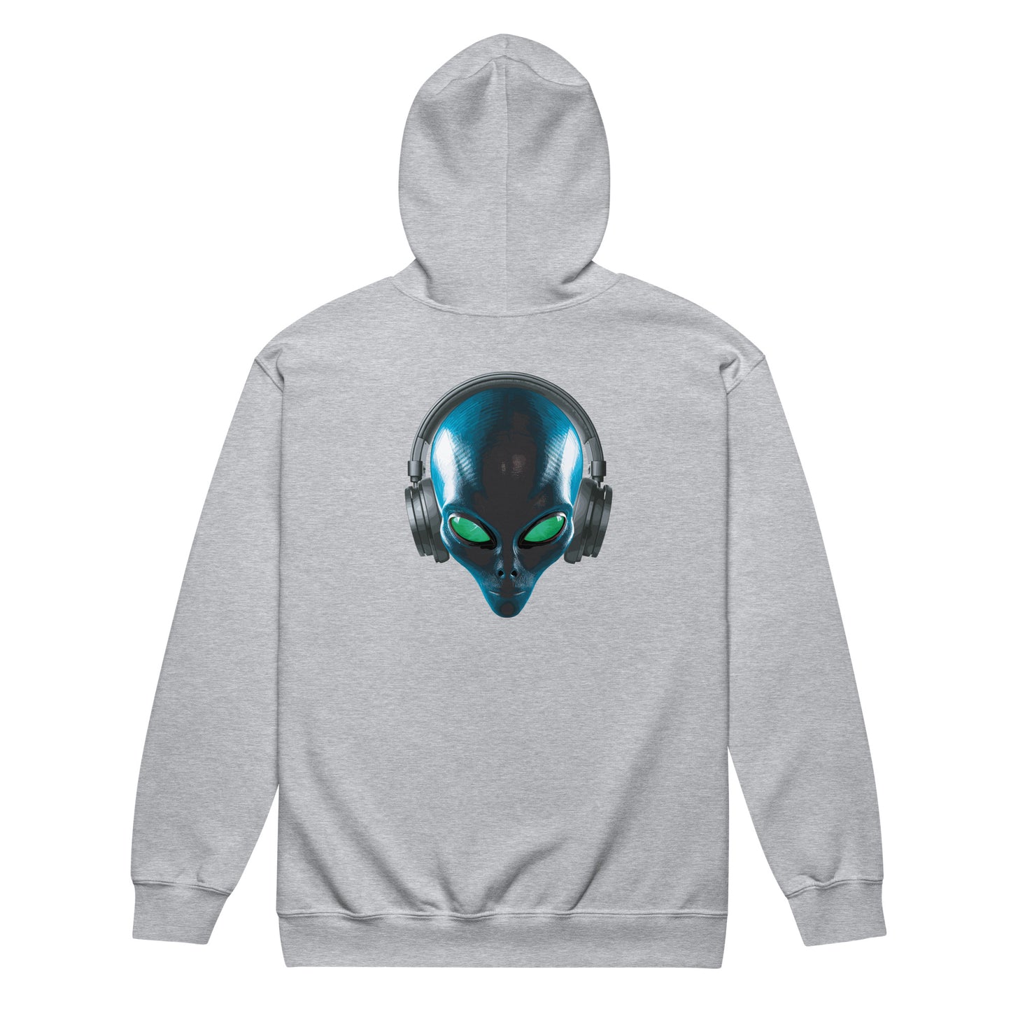 Alien with headphones Women’s heavy blend zip hoodie