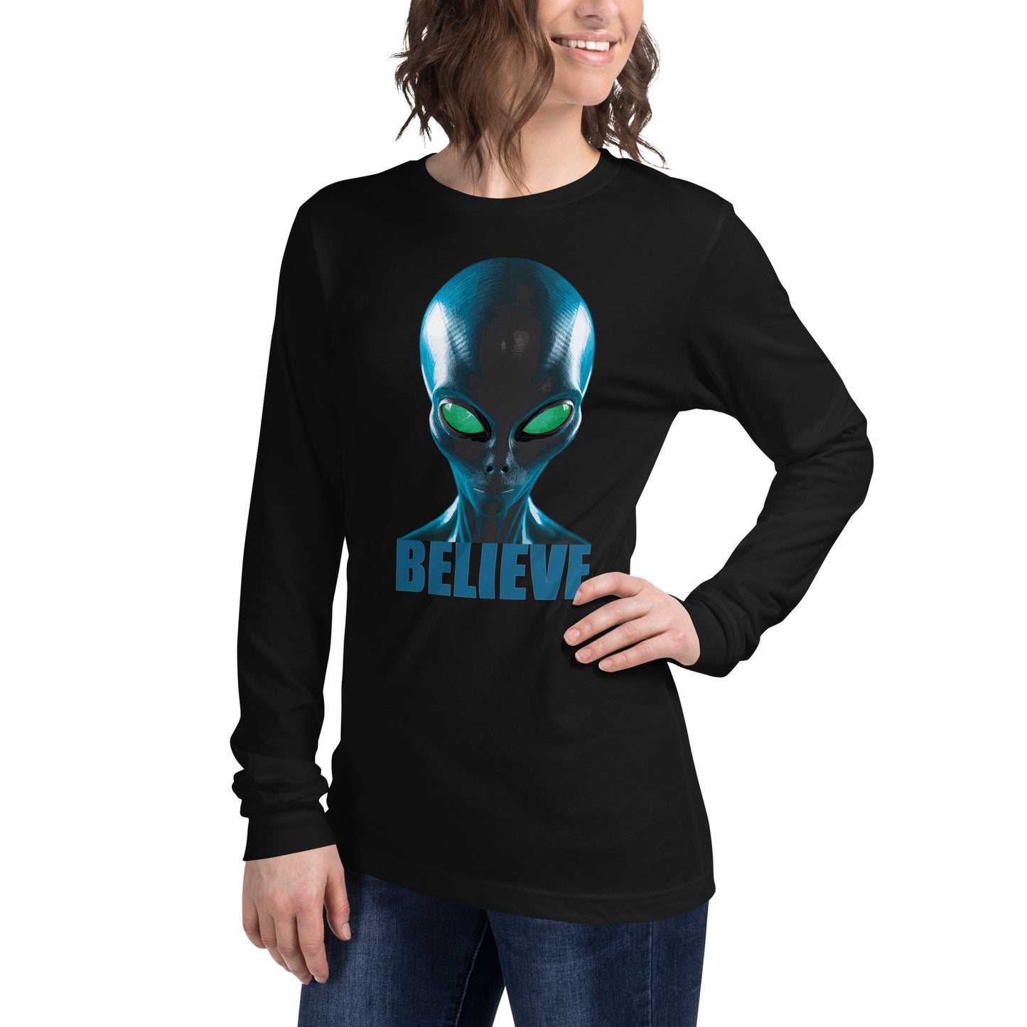 Believe in aliens Women’s Long Sleeve Tee