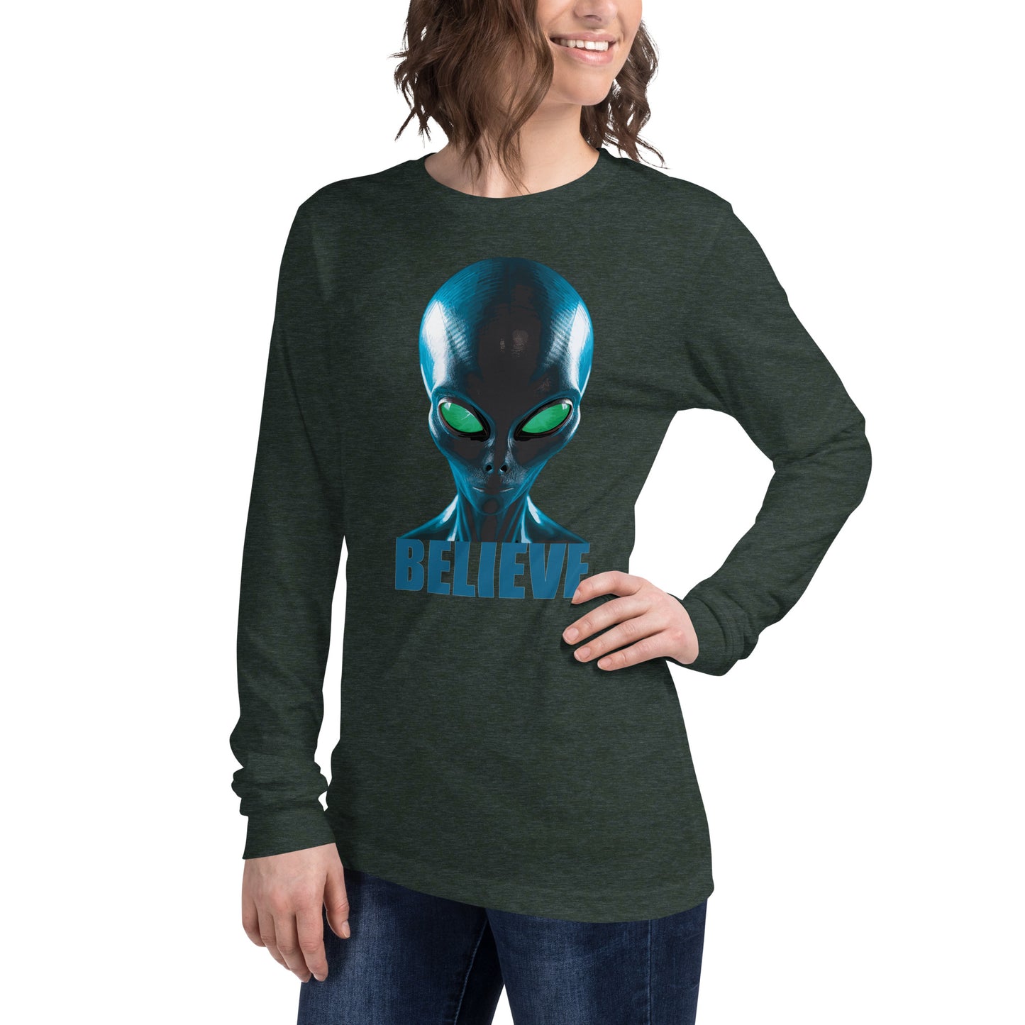 Believe in aliens Women’s Long Sleeve Tee