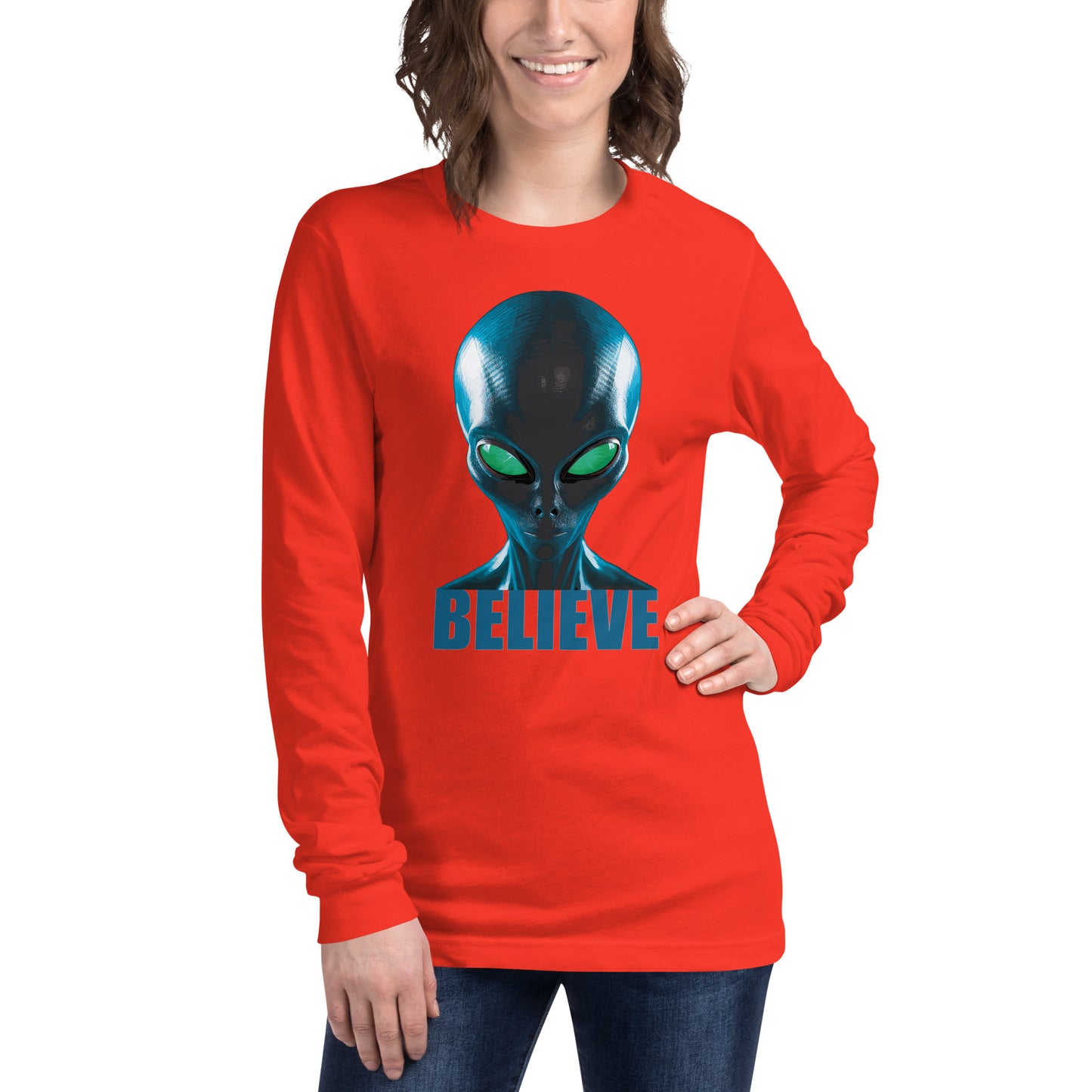 Believe in aliens Women’s Long Sleeve Tee