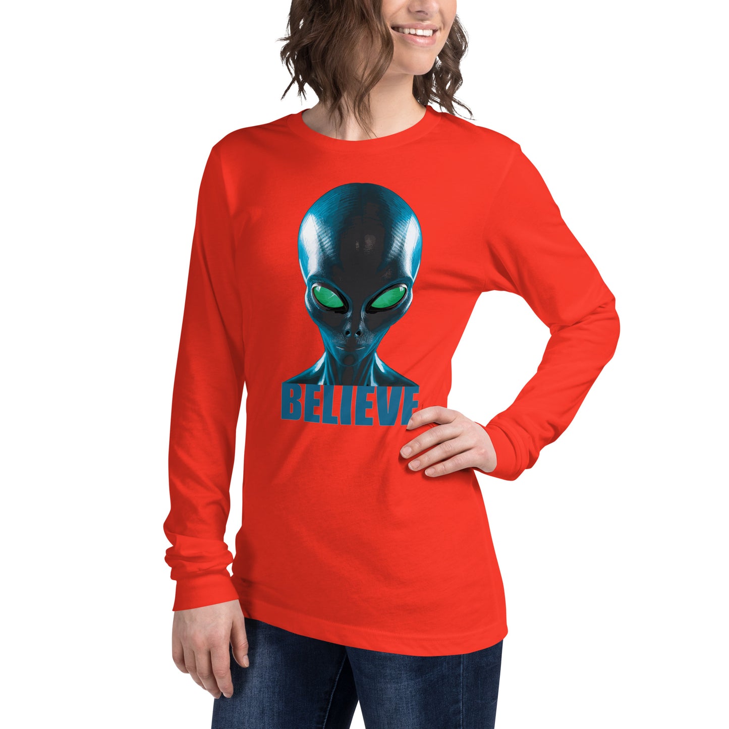 Believe in aliens Women’s Long Sleeve Tee