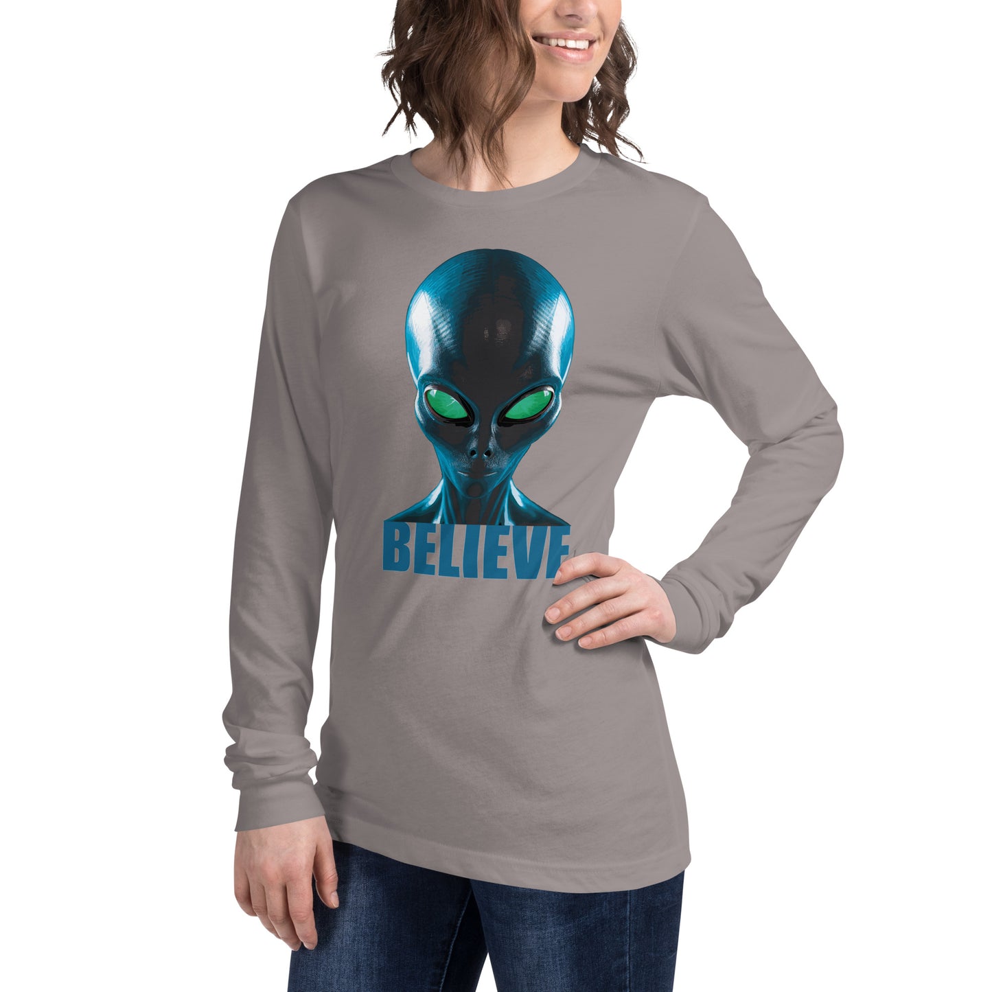 Believe in aliens Women’s Long Sleeve Tee