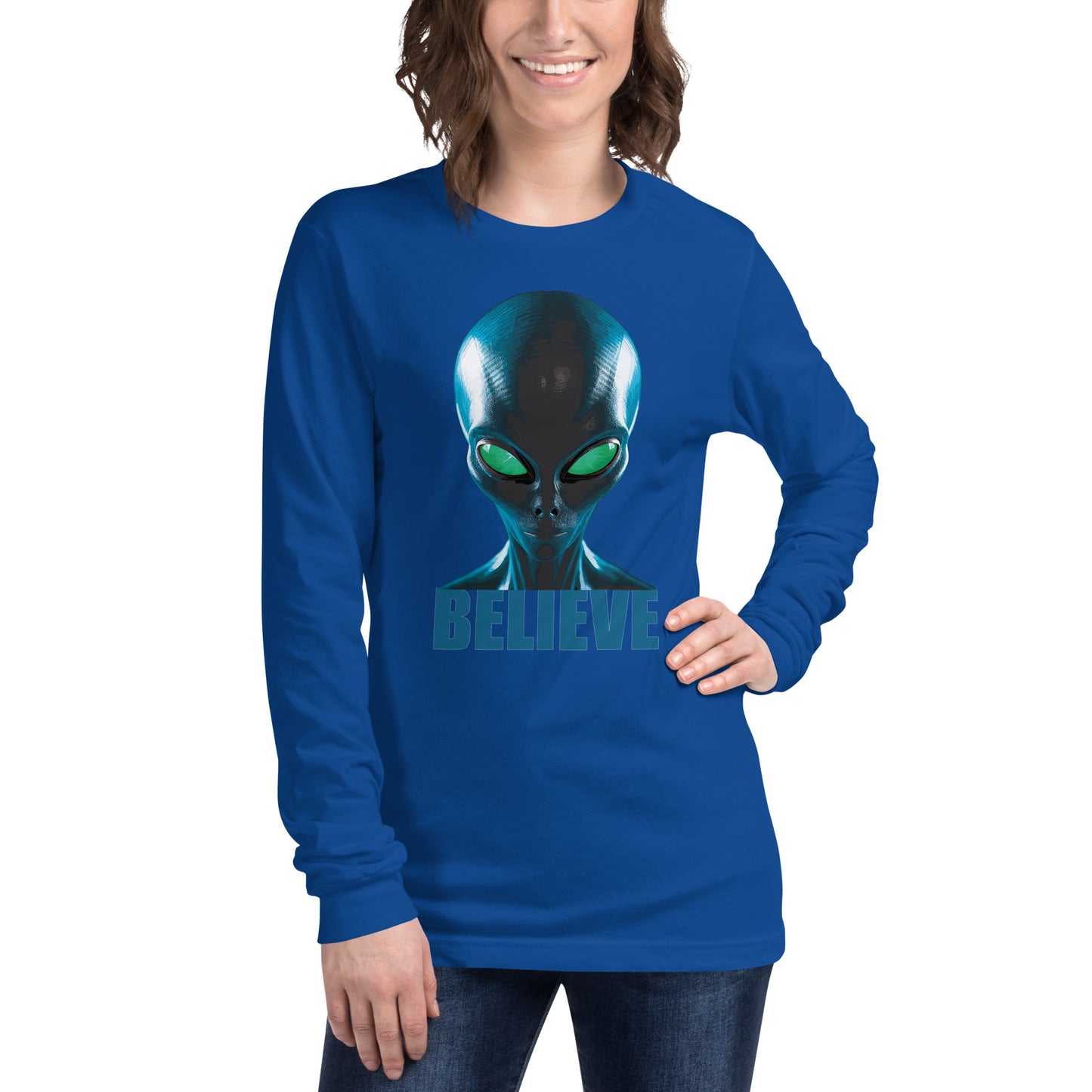 Believe in aliens Women’s Long Sleeve Tee