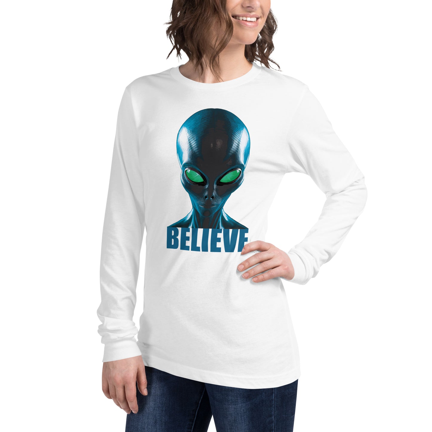 Believe in aliens Women’s Long Sleeve Tee