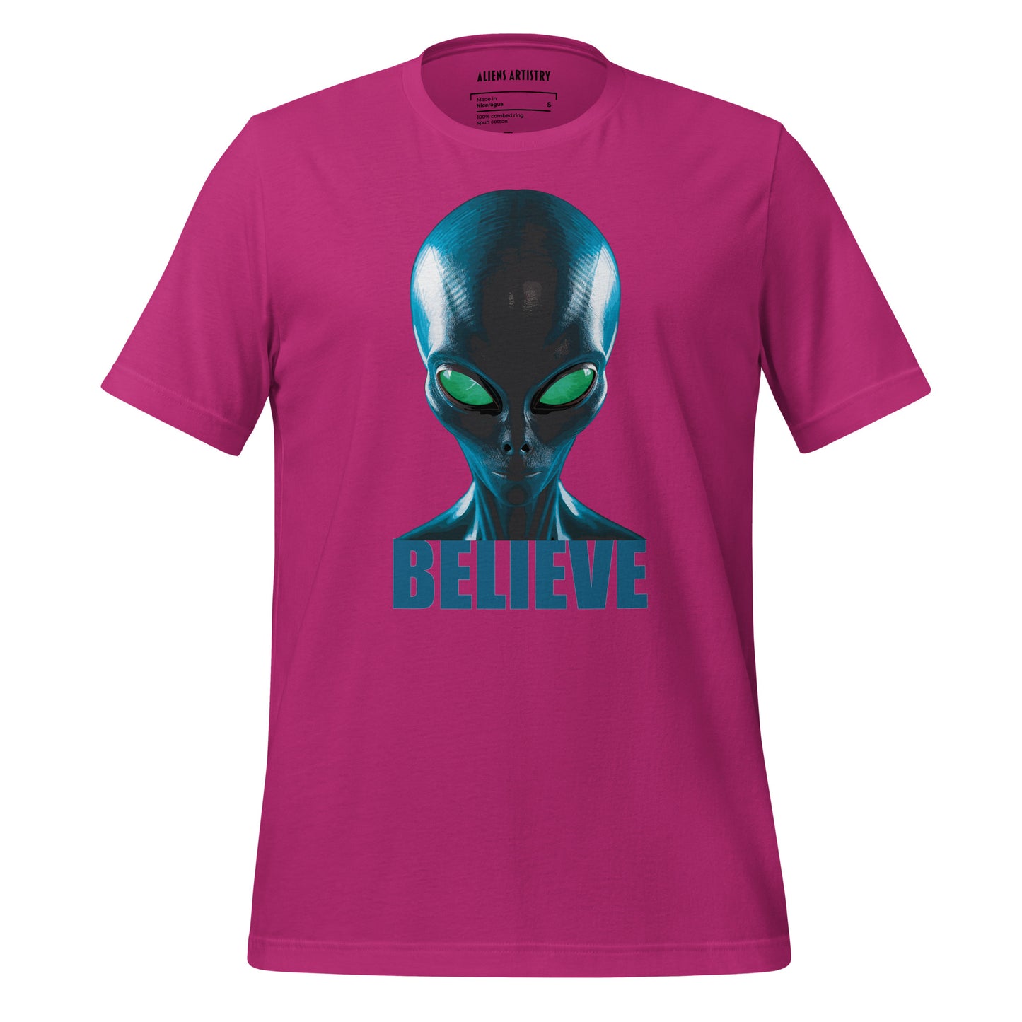 Believe in aliens women’s  t-shirt