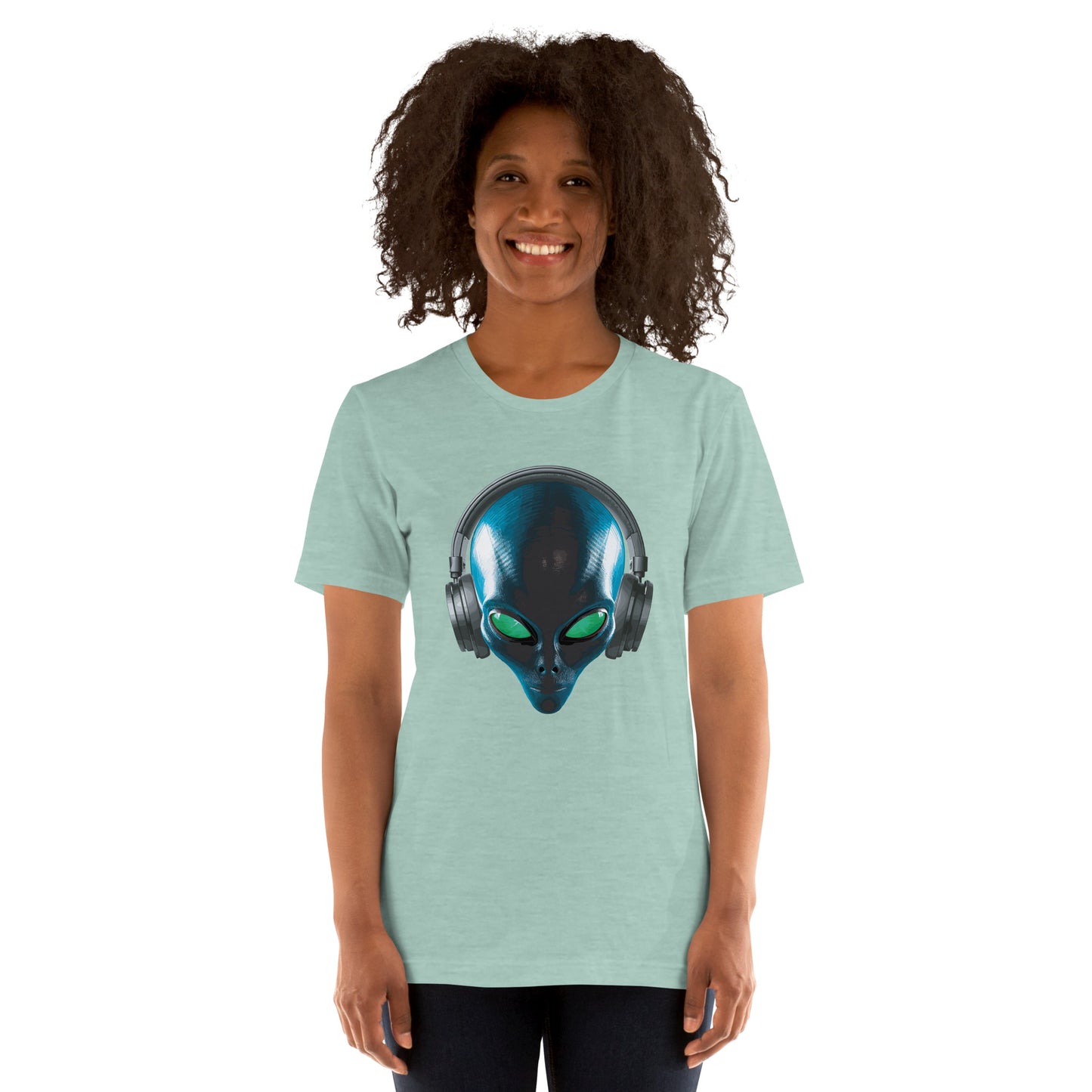 Aliens with headphones women’s  t-shirt