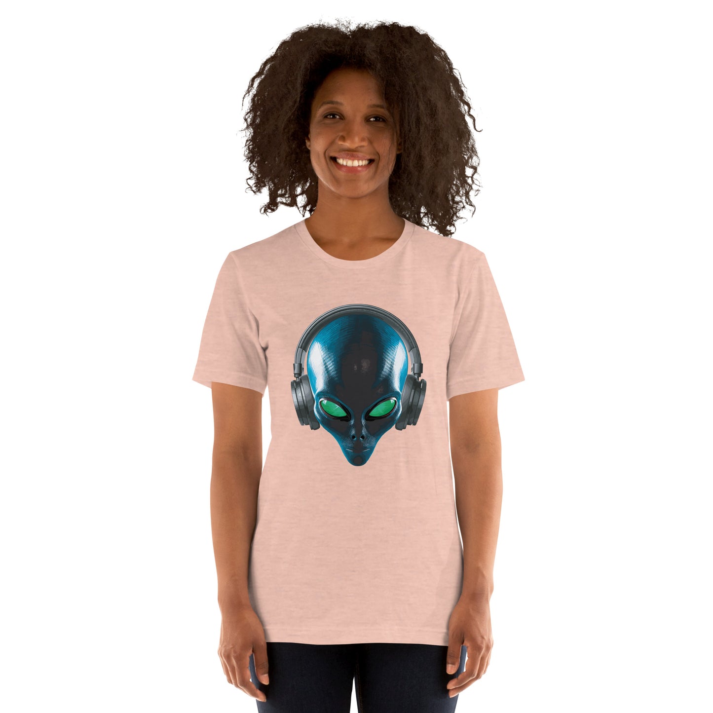 Aliens with headphones women’s  t-shirt