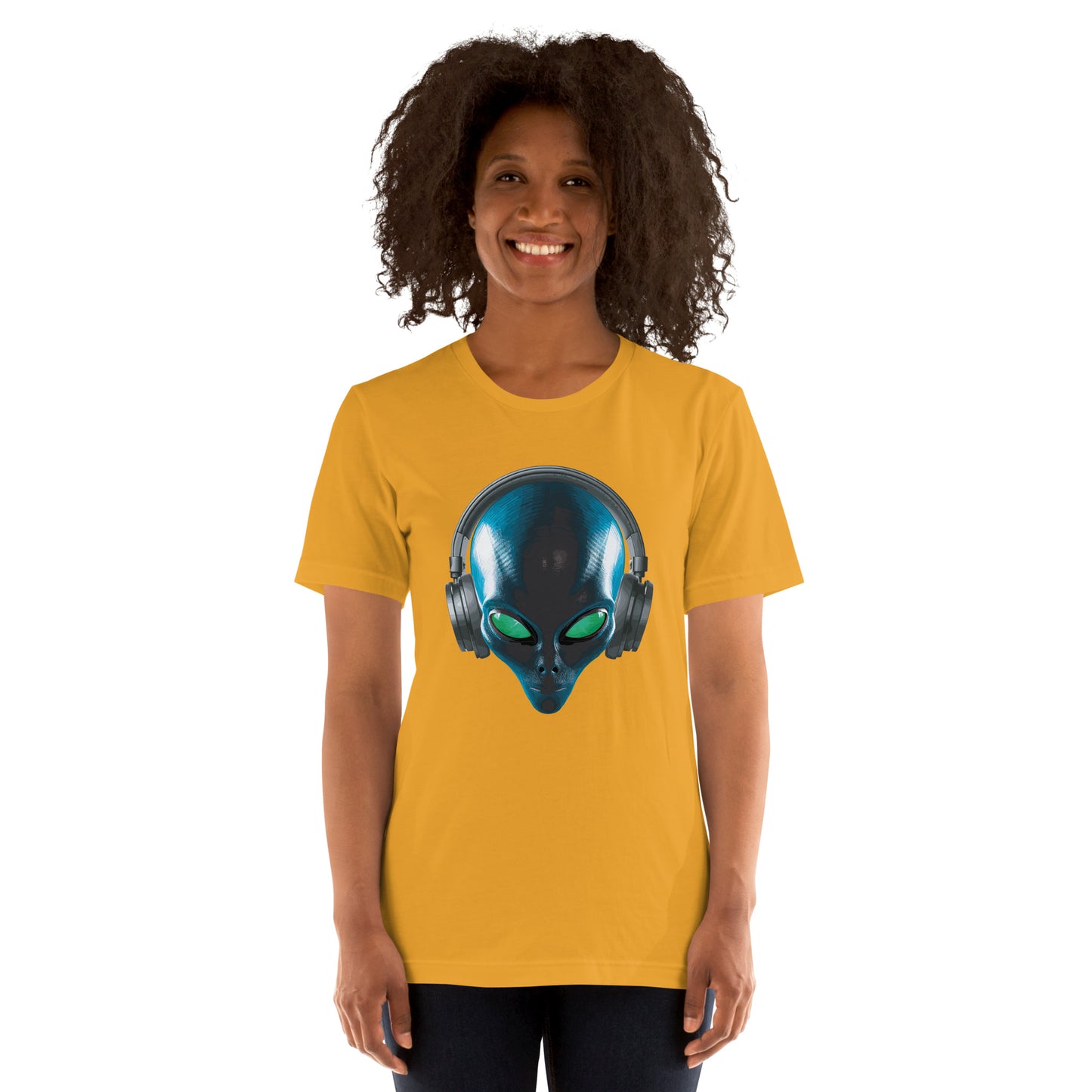 Aliens with headphones women’s  t-shirt