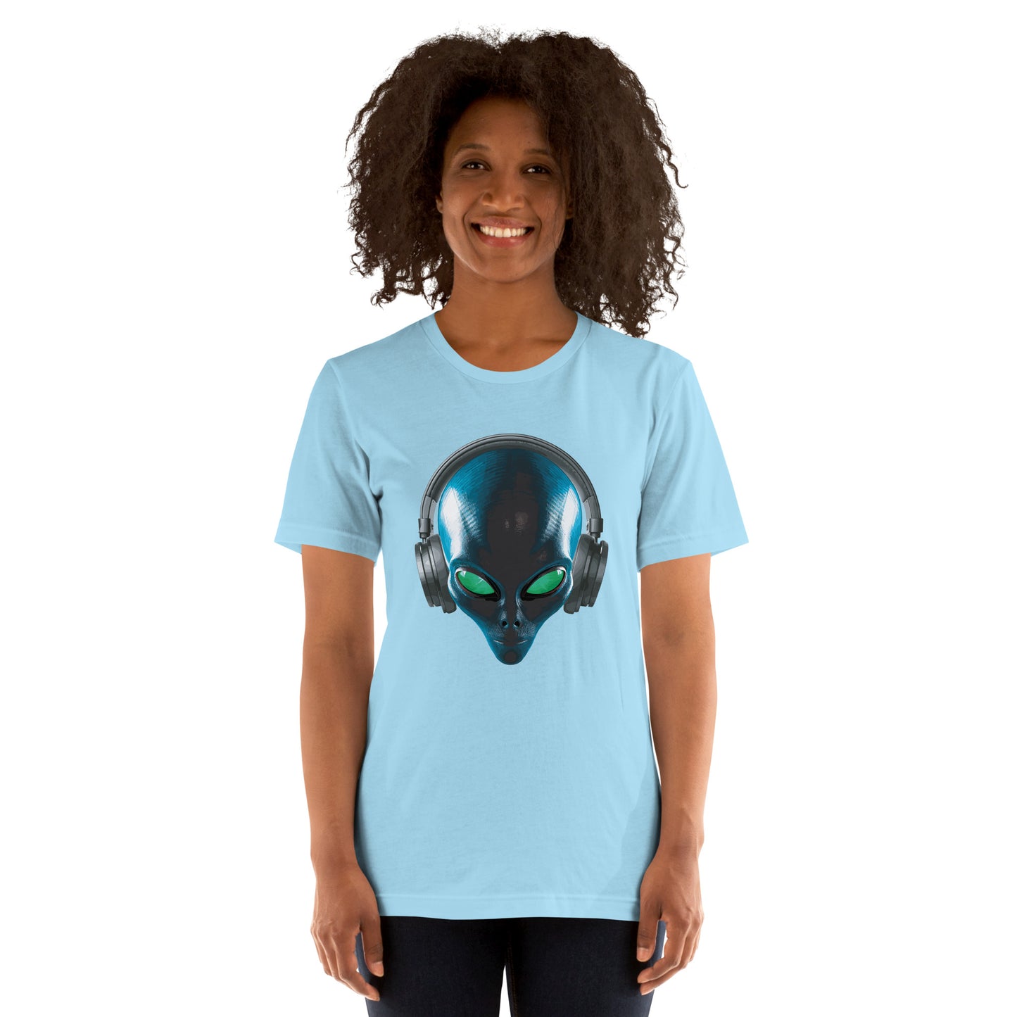 Aliens with headphones women’s  t-shirt