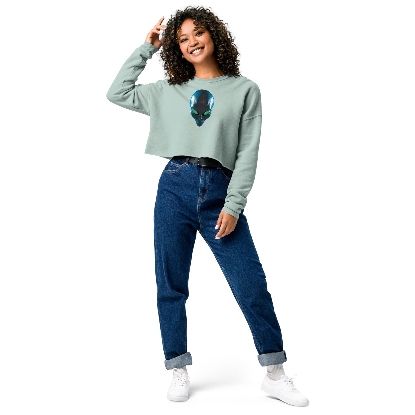 Alien Crop Sweatshirt