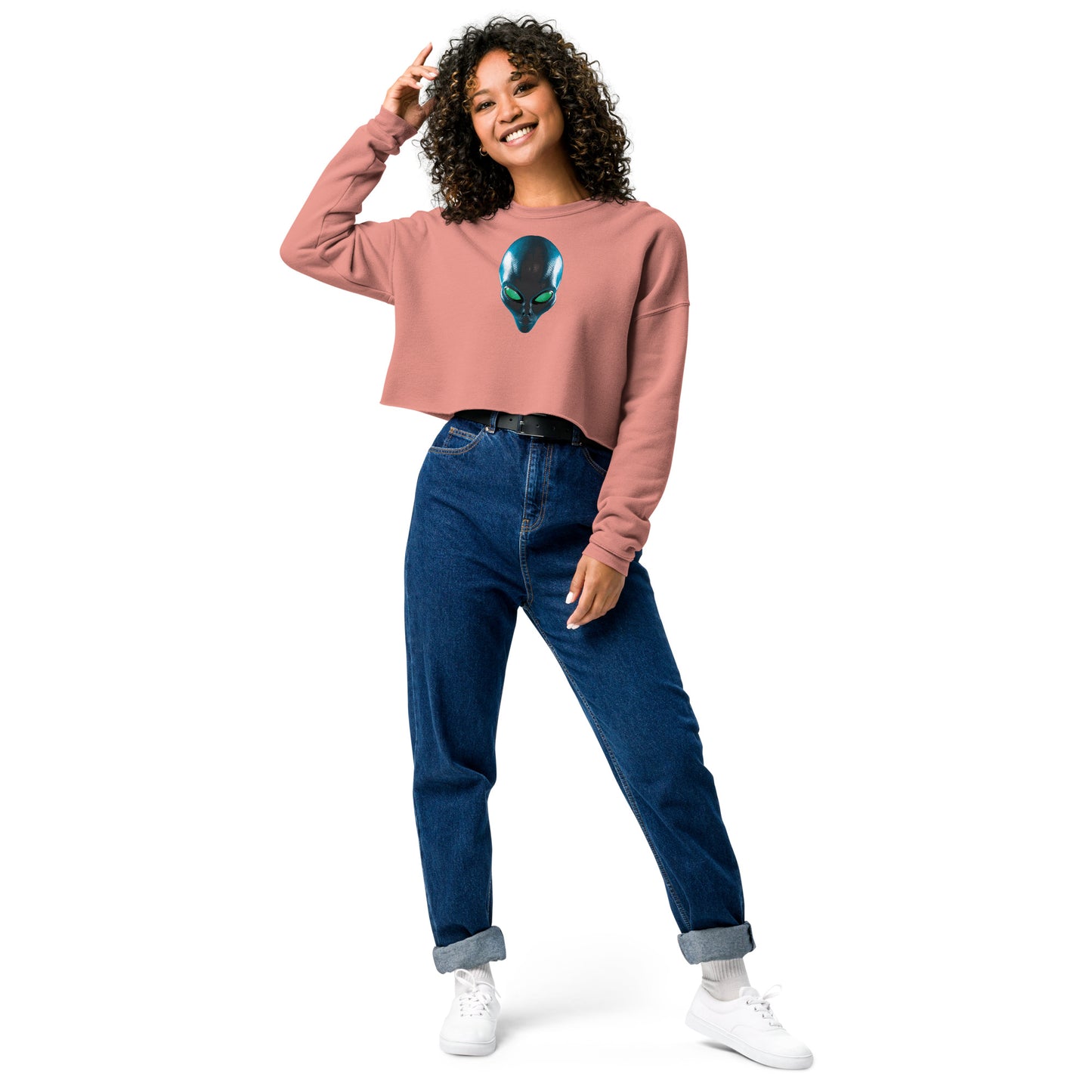 Alien Crop Sweatshirt